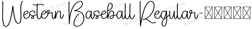 Western Baseball Regular字体转换